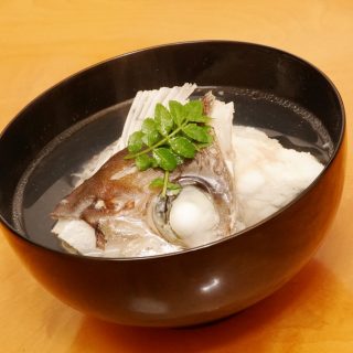 ヒラメのお吸い物 アラも下処理の霜降りさえすれば無駄なく美味しい 自宅居酒屋